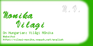 monika vilagi business card